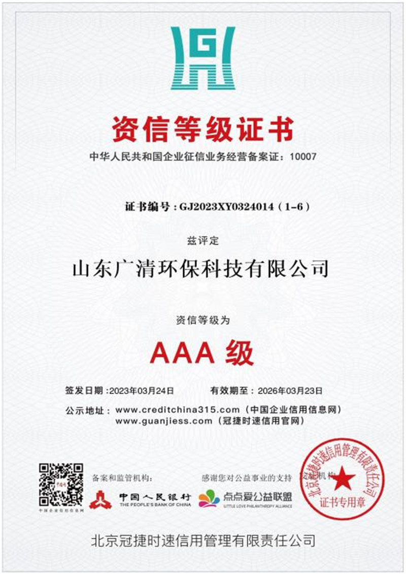 资信等级证书